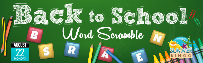 Back-to-School Word Scramble