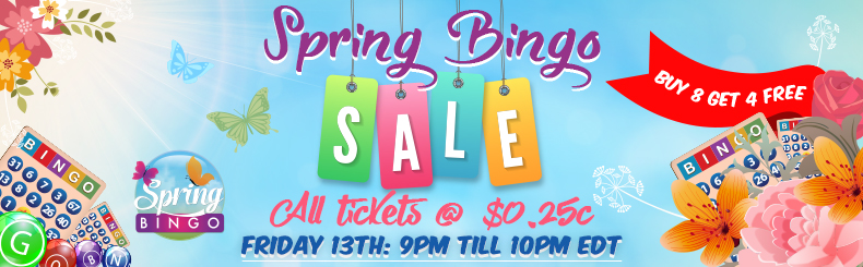 Spring Bingo Sale