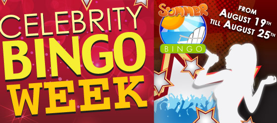Celebrity Bingo Week Celebrity Bingo Week